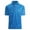 Blue, variant on Womens Printed Polo Shirt Summer Short Sleeve V Neck Collared T-Shirt Loose Fit Casual Graphic Polo Breathable Athletic Fashion Top