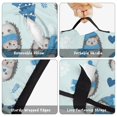 thumbnail image 6 of Hedgehog and Hat Blue Pattern Teens Toddler Nap Mat with Pillow, Sleeping Mat Bag for Preschool Daycare 60"x20", 6 of 6