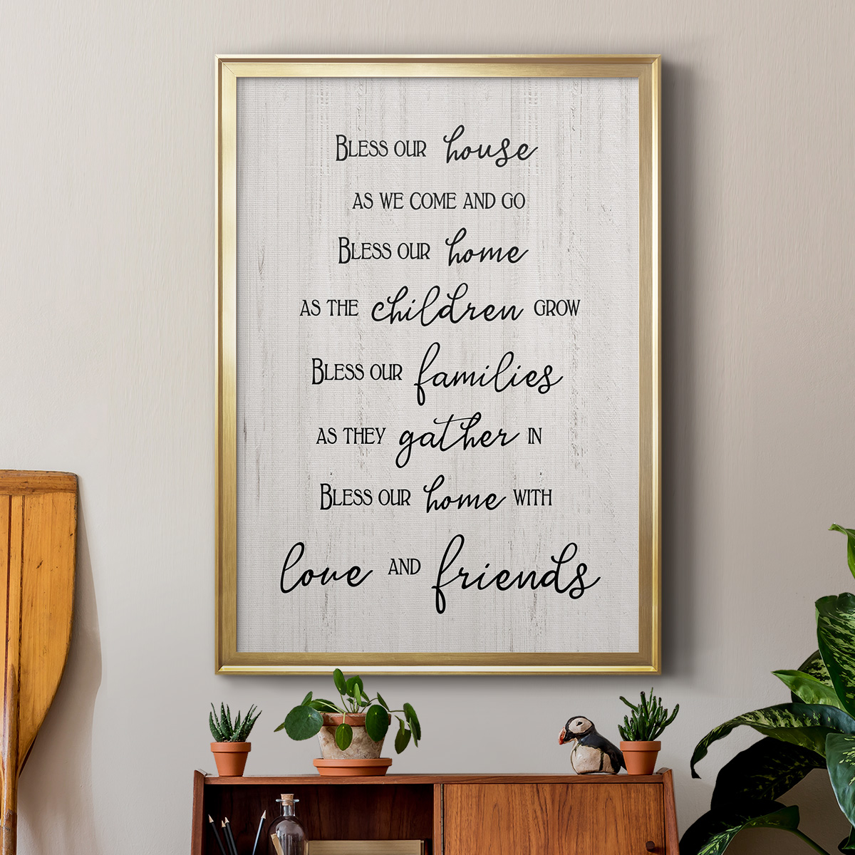 Love and Friends Premium Framed Print - Ready to Hang