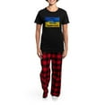 thumbnail image 4 of CafePress - Pray For Ukraine Sweatshirt, Stand With Uk Pajamas - Women's Short Sleeve Print T-Shirt and Pants Dark Cotton Pajama Set, 4 of 7