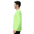 thumbnail image 5 of High Visibility Safety T-Shirt Long Sleeve Hi Vis Reflective Workwear for Men | 100% Polyester Crew Neck Tee, Moisture-Wicking Safety Neon Green Size S Tee Shirt, 5 of 6