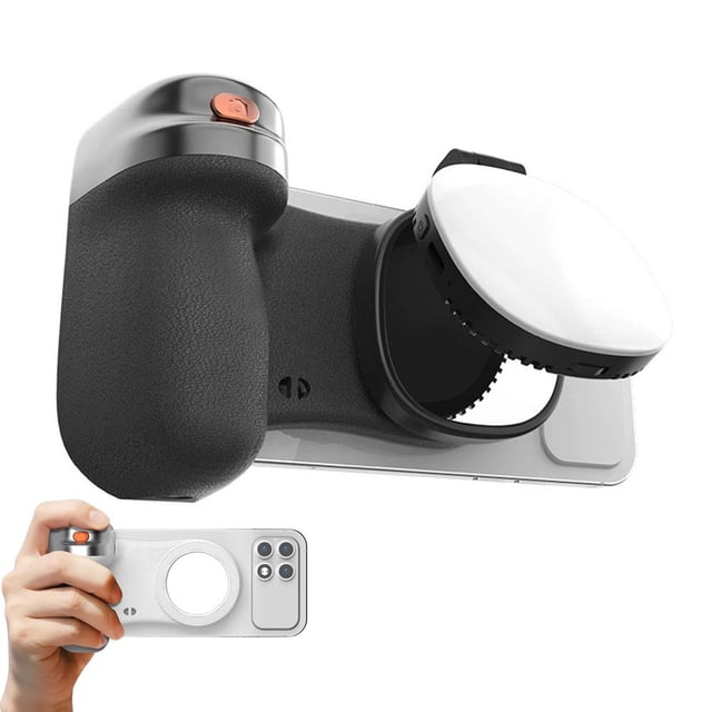 Magnetic Phone Camera Grip with Detachable Wireless Shutter Button for Smartphone Shooting