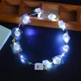 thumbnail image 3 of Guirnalda de flores brillantes con luz LED para cumpleaños de niñas, diadema de princesa, corona luminosa, decoración para bodas, fiestas de Navidad, 3 of 5