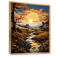 thumbnail image 2 of Designart "Countryside Golden landscape VI" Landscape & Nature Floater Framed Canvas Print, 2 of 7