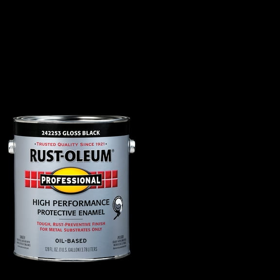 2 Pack, Black (100 Voc), Rust-Oleum Professional High Performance Gloss Protective Enamel Paint- Gallon