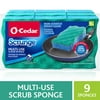 O-Cedar Scrunge Multi-Use Scrub Sponge, All-Purpose Non-Scratch Sponge, 9 Ct
