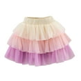 thumbnail image 2 of Girls' Summer New Half Skirt Mesh Puffy Skirt Embroidery Mesh Solid Princess Bow Skirt Elegant Dress Constructed Dress, 2 of 5