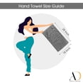 thumbnail image 3 of Ample Decor Hand Towel for Bathroom 100% Cotton 18X28 inch -4pcs Black, 3 of 6