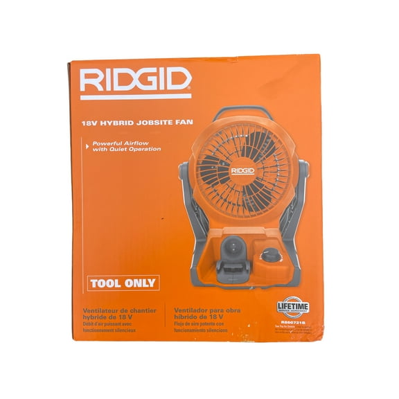 RIDGID 18-Volt Cordless Hybrid Jobsite Fan (Tool Only)