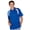 Klein Blue/White, variant on Monterey Club Men's Dot Texture Contrast Golf Polo Shirt #1095