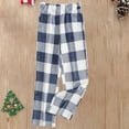 thumbnail image 2 of JJHGVB Flannel Pajama Pants Women Plaid Pajama Pants Fuzzy Pajama Pants Fuzzy Pants for Women Wide Leg Cotton Pants for Women Pants for Women Comfortable Womens Pants Navy M, 2 of 3