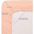 thumbnail image 4 of Split King Size Bed Sheets - 6 Piece 1500 Supreme Collection Fine Brushed Microfiber Deep Pocket Split King Sheet Set Bedding - 2 Extra Pillow Cases, Great Value, Split King, Peach, 4 of 6