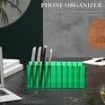 thumbnail image 4 of Raindrops Desk Organizer Box Acrylic Green for Classroom Supplies Reduce Distractions 1Set, 4 of 7
