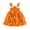 Orange, variant on Kids Baby Girls Easter Summer Dress 1T 2T 3T 4T 5T 6T Adorable Flying Sleeve Square Neck 3D Carrot Bunny Decorated Tulle Princess Dress