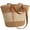 Beige Stripe, variant on Pleneal Straw Bag For Women, Summer Straw Beach Handbags Large Shoulder Purses Woven Tote Bag