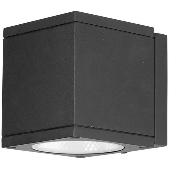 Sunshine Lighting B3137818 Sunlite LED Cube Up or Down Outdoor Light Fixture - 9W - 650 Lumens - 80 CRI - Black