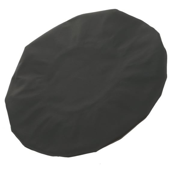 Raindrops  Leather All-inclusive Round Stool Cover Lift Chair Bar Large Worker Beauty and Barber Counter Black