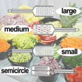 thumbnail image 3 of Handheld Cheese Grater, Cheese Zester Stainless Steel, Lemon Zester, Food Zester Grater Slicer, 3 of 5