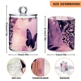 thumbnail image 3 of Leopard Butterflies Shining Jungle Translucent Plastic Cans Storage Canisters with Lid Set of 4, 3 of 7