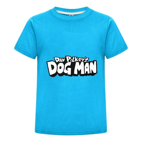 Dog Man Kids T-Shirt – Soft Graphic Tee Cartoon Top for Boys and Girls Who Love Comic Characters