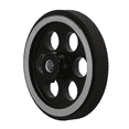 thumbnail image 3 of 3Pcs 200X6mm Industrial Aluminum Rubber Measuring Encoder Meter Wheel, 3 of 5