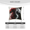 thumbnail image 2 of KLL Cool Black And White Dragon Decorative Throw Pillow Covers Velvet Soft for Couch Sofa Bedroom Living Room Outdoor (No pillow core)- 18"x18", 2 of 5