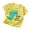 Yellow, variant on Mgmyaa Unisex Baby Printed Short Sleeve Crew Neck Cotton T-Shirt Top for Kids Ages 6 Months-6 Years
