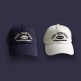 thumbnail image 3 of Sombrero de béisbol con bordado de letras para hombre y mujer, gorra ajustable, protector solar para exteriores, senderismo, adolescentes, M043, 3 of 4