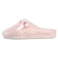 thumbnail image 3 of Warm Cozy Memory Foam Slippers Slip On House Slipper Shoes for Women with Pink Fringe, 3 of 3