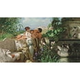 thumbnail image 2 of Henryk Siemiradzki 14x10 Black Ornate Wood Framed Double Matted Museum Art Print Titled: By the Fountain, 2 of 5