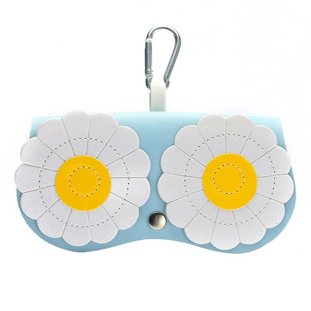 Elegante Soporte Para Anteojos De Cuero Pu, Bolsa Para Gafas De Sol, Linda Bolsa De Almacenamiento De Gafas De Dibujos Animados Con Gancho Para Viajes, Compras, Playa Methold AP006521-06