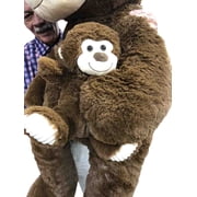 4 Foot Giant Stuffed Monkey 48 Inches Soft 122 cm Big Plush Huge Cuddly Stuffed Animal