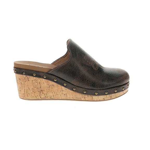 Corkys Womens Yee Haw Studded Embroidered Mules Clogs Dress Casual Shoes