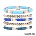 thumbnail image 6 of AEXTO Colorful Heishi Clay Bead Bracelet Set for Women Stackable Vinyl Disc Polymer Beaded Stretch Bracelets Preppy Bohemian Summer Beach Bracelets Jewelry, 6 of 12