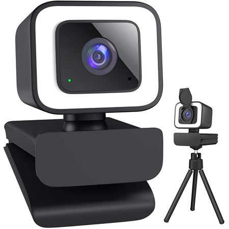 1080P Fixed Focus Camera with Ring Light, Camera with Microphone, 1080P ...