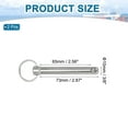 thumbnail image 2 of Uxcell Quick Release Pin, Bimini Top Pin Marine Hardware Carbon Steel 3/8"x2.56", 2 of 7