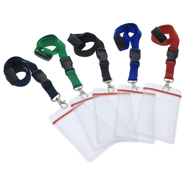 5 Pack Premium Quick Release Lanyards with Detachable Buckle & Heavy