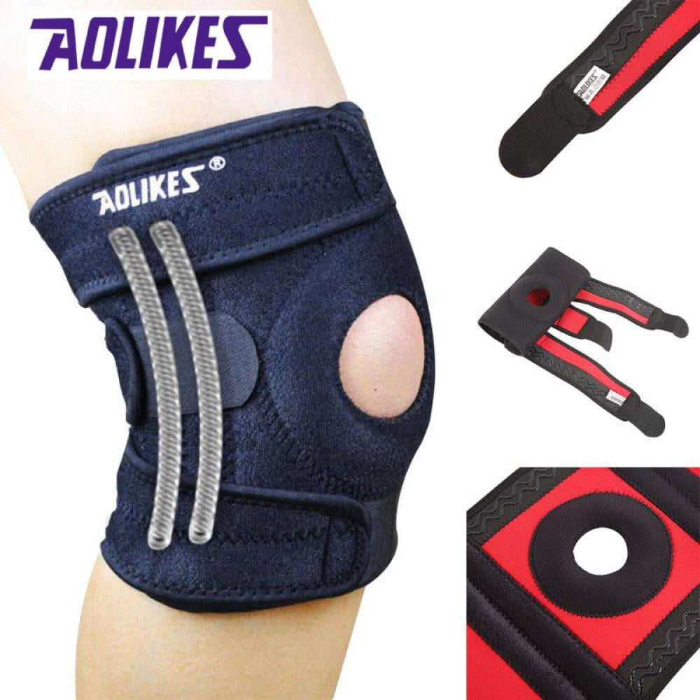 Knee Brace Support - Relieves ACL, LCL, MCL, Meniscus Tear, Arthritis, Tendonitis Pain 4-Spring Stabilizers Non Slip Comfort Adjustable Straps