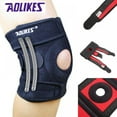 thumbnail image 1 of 1pc Knee Sleeve Wrap Anti-slip Breathable Spring Leg Warmer Belt Protector Outdoor Fitness Sportswear Accessories, 1 of 5