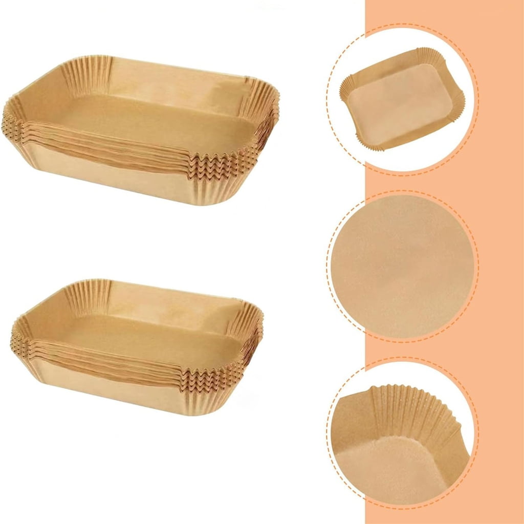 Air Fryer Papers Oil Paper Rectangular Nonstick Frying Paper Throwaway Paper Oil Paper Liners Air Fryer Accessories