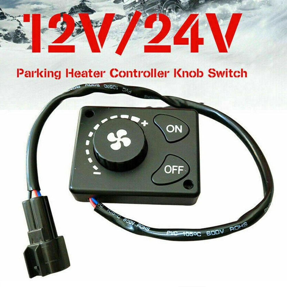 LMST 12V 24V Car Air Parking Heater Controller Switch Knob Car Air Diesel Parking Manual Heater Controller Switch Auto Accessories 