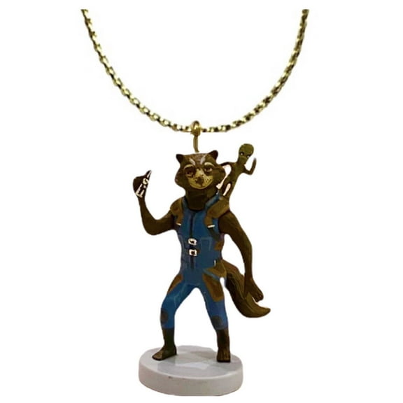 Rocket Raccoon & Groot 3" PVC Ornament Figure Figurine Charm Guardians of Galaxy New