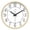 Gold, variant on TIMESS Wood Grain Wall Clock, Battery Operated Analog Clock with Large Numbers