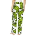 thumbnail image 3 of Pajama Pants Women, Cute Lizard Chameleon Green Sweatpants Soft Sleep Lounge Pants, Casual PJ Bottoms Pants with Pockets, 3 of 5