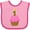 Pink and Fuchsia, variant on Inktastic Pink 1st Birthday Cupcake Girls Baby Bib