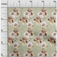 thumbnail image 1 of oneOone Viscose Jersey Beige Fabric Florals Sewing Material Print Fabric By The Yard 60 Inch Wide, 1 of 5