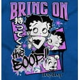 thumbnail image 2 of Kanji Style Cartoon Bring on the Boop Zip Hoodie Sweatshirt Women Brisco Brands M, 2 of 5
