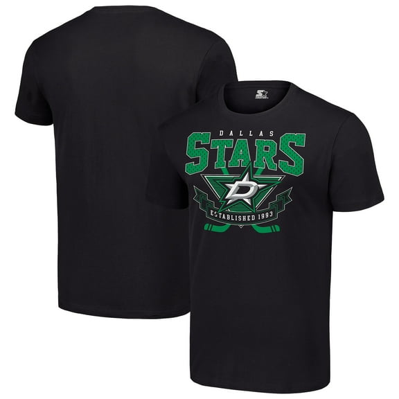 Men's Starter Black Dallas Stars Team Logo Graphic T-Shirt