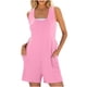 thumbnail image 1 of Sexy Rompers para las Mujeres de Verano sin Mangas Tanque Sudadera con Bolsillos Laterales, Cuello en V Color Sólido Romper Casual para Uso Diario Y de Fiesta, 1 of 6