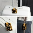 thumbnail image 6 of Sheepdog Square PU Leather 2 Pack Travel Tag - Bag Tag - Suitcase Tag with Privacy Cover and Stainless Steel Ring - Suitable for Travel, Backpack, and Handbag, 6 of 7
